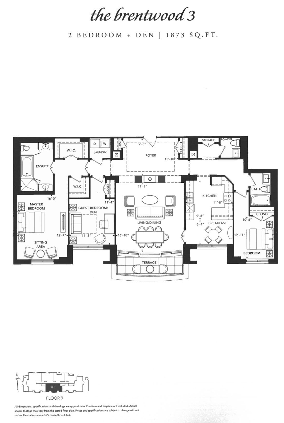 Riverhouse Condos - Suite The Brentwood 3