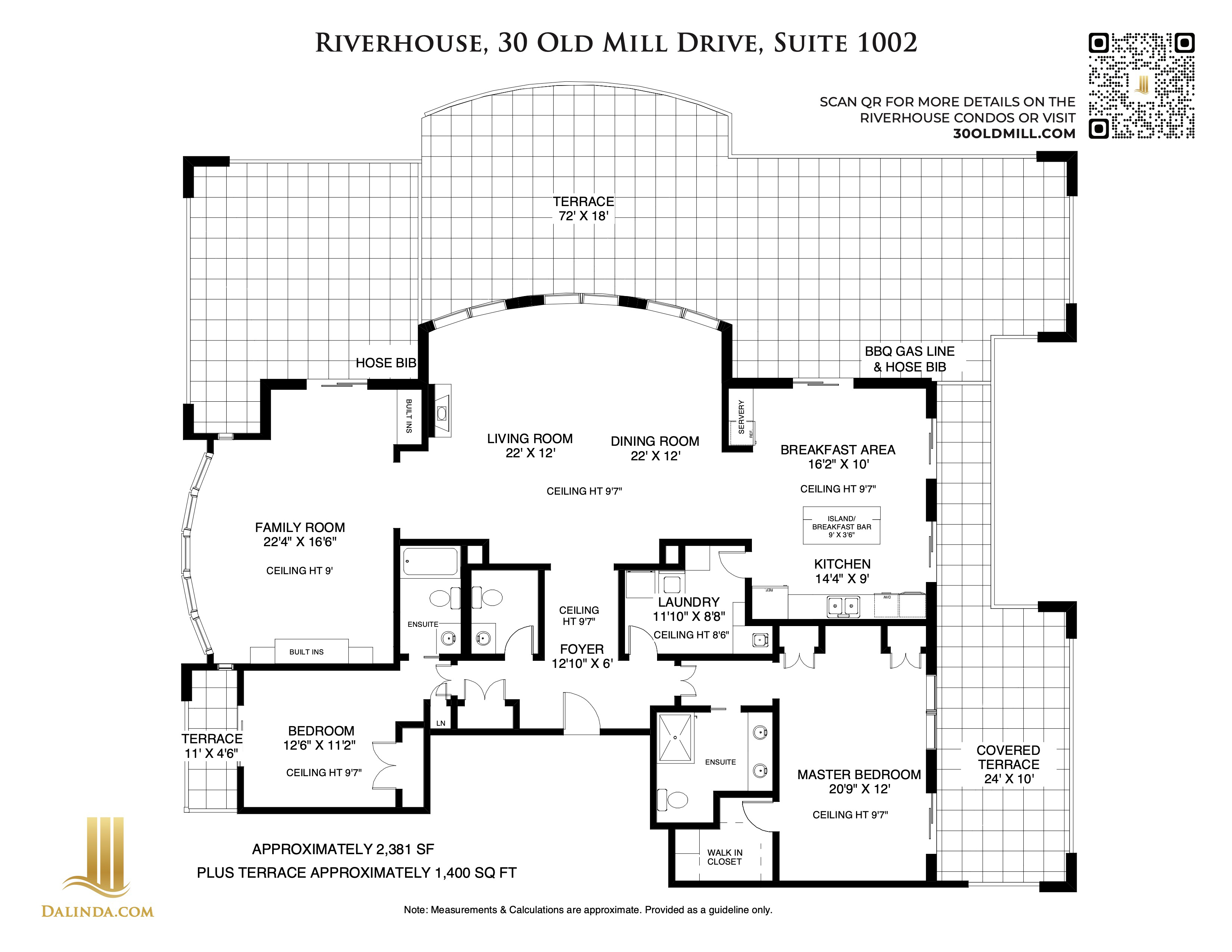 Riverhouse Condos Suite 1002 Floor Plan